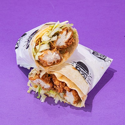 Hot Honey Fried Chicken Wrap